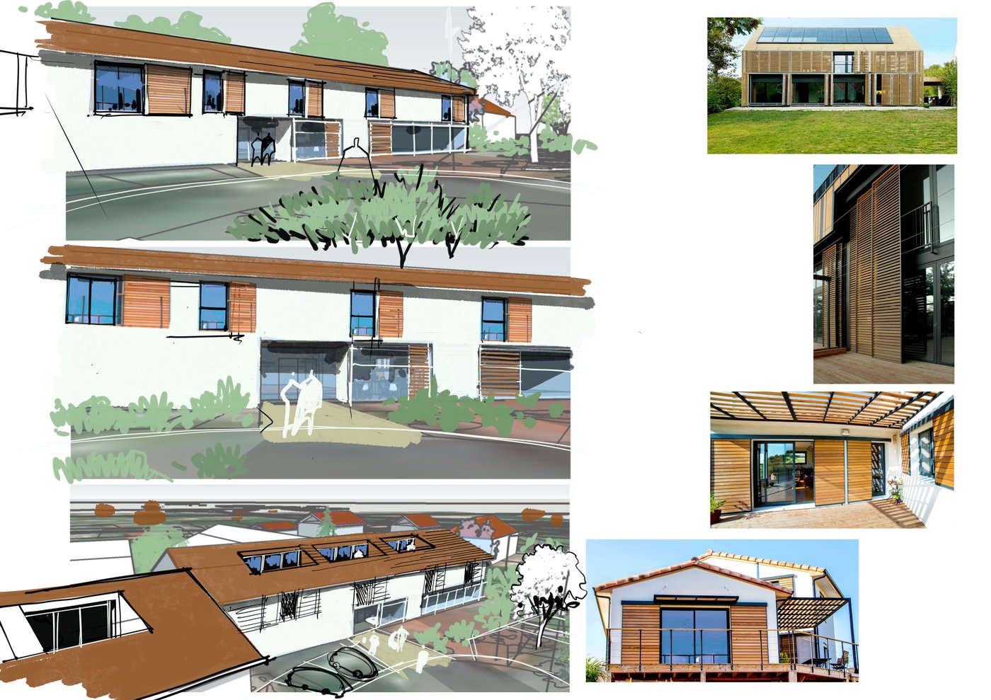 Illustration d'architecture à main levée — OXXO Studio