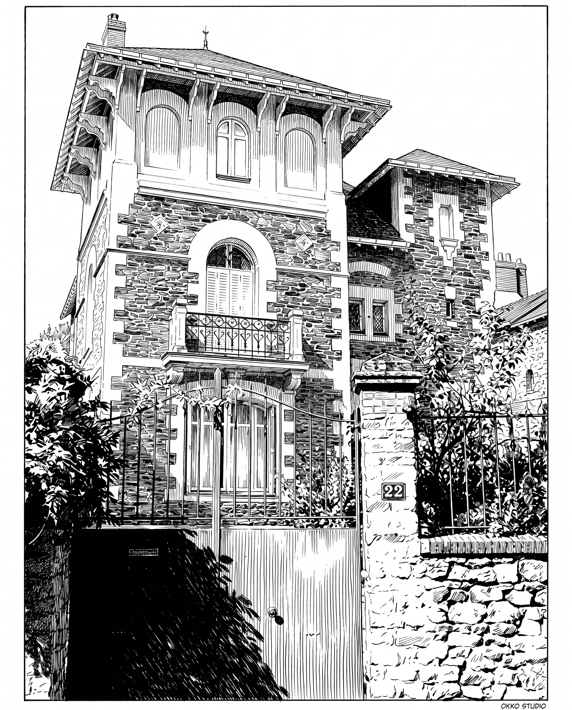 Version en noir et blanc