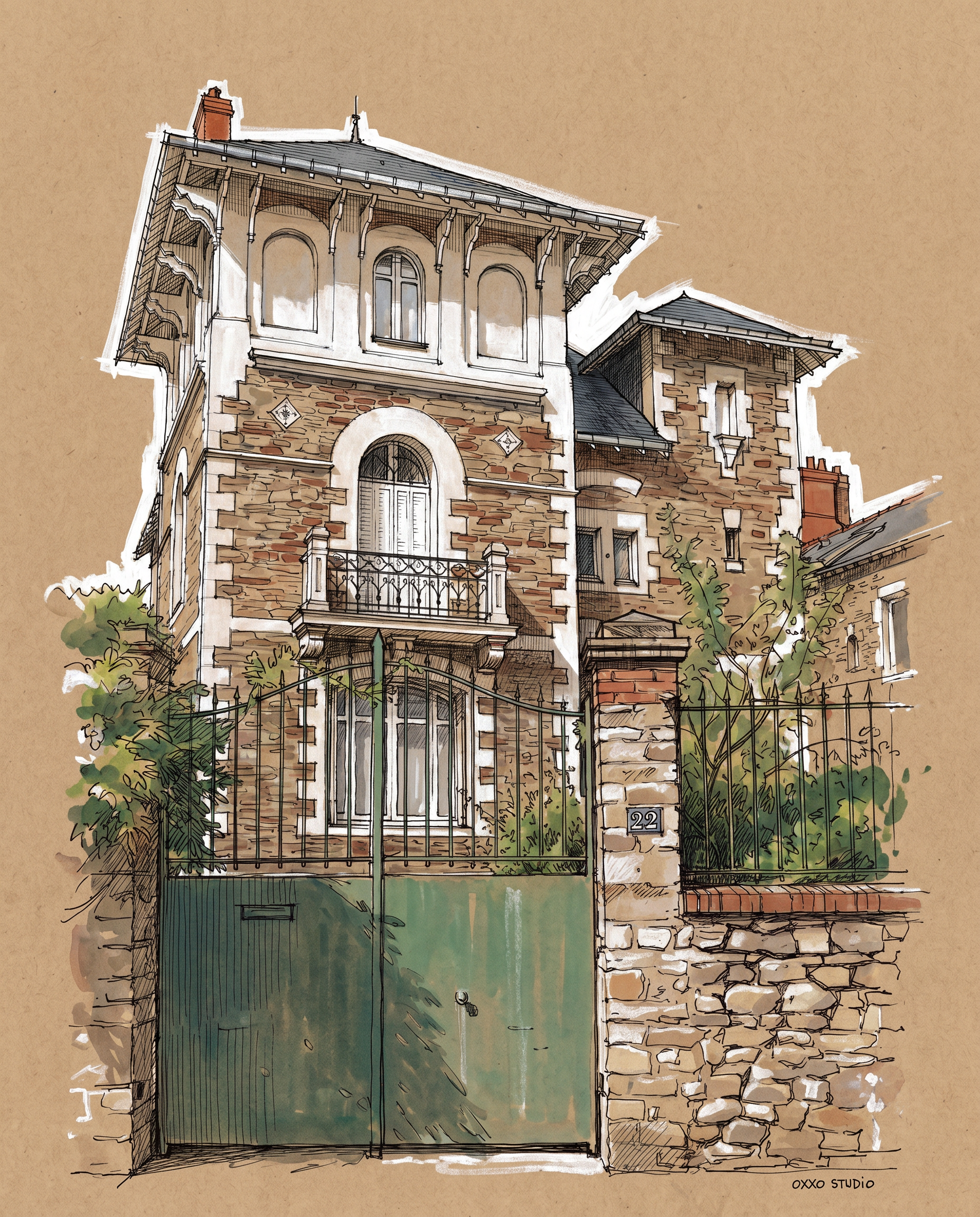 Version sur papier kraft
